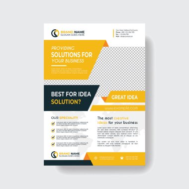 Profesyonel ve Crative Corporate Business Flyer Şablonu