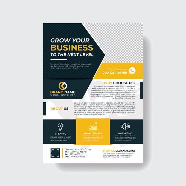 Шаблон бизнес-флайера для корпораций