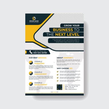 Profesyonel ve Crative Corporate Business Flyer Şablonu