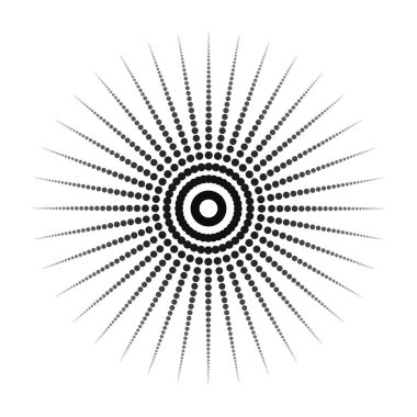 Yarım tonluk dairesel noktalı çerçeveler ayarlandı. Beyaz arka planda izole edilmiş daire noktaları. Tıbbi, tedavi ve kozmetik için logo tasarımı. Yarım tonluk daire dokusunu kullanarak sınırın etrafından dolaş. Vektör