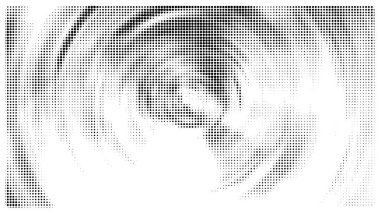 Yaratıcı yuvarlak desen yarım ton vektör şablonu.