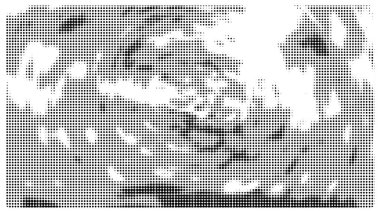 Yaratıcı yuvarlak desen yarım ton vektör şablonu.