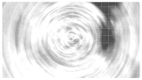 Yaratıcı yuvarlak desen yarım ton vektör şablonu.