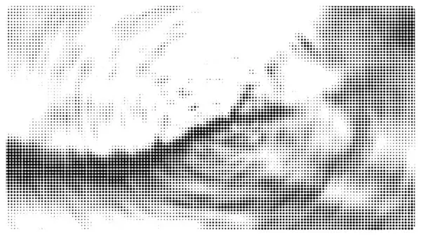 Yaratıcı yuvarlak desen yarım ton vektör şablonu.