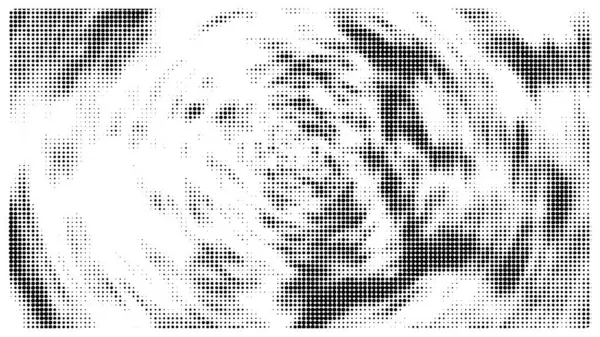 Yaratıcı yuvarlak desen yarım ton vektör şablonu.