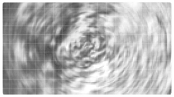 Yaratıcı yuvarlak desen yarım ton vektör şablonu.