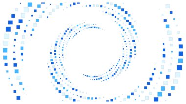 Geometrik arkaplan kare biçimleri renkli dikdörtgenler yarım ton piksel deseni.