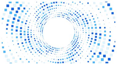 Geometrik arkaplan kare biçimleri renkli dikdörtgenler yarım ton piksel deseni.