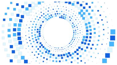 Geometrik arkaplan kare biçimleri renkli dikdörtgenler yarım ton piksel deseni.