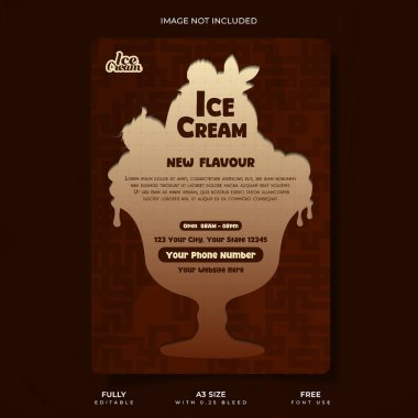 Yaratıcı Dondurma Tanıtım Şablonu