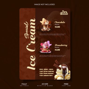 Yaratıcı Dondurma Tanıtım Şablonu