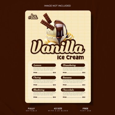 Yaratıcı Dondurma Tanıtım Şablonu