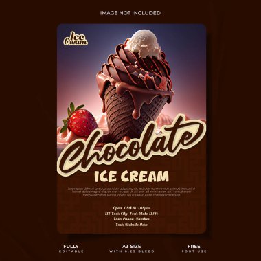 Yaratıcı Dondurma Tanıtım Şablonu