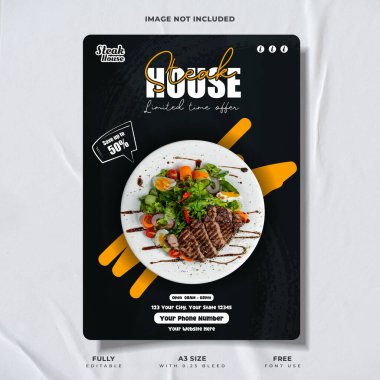 Grill Vibes Only  Steakhouse Promo Design