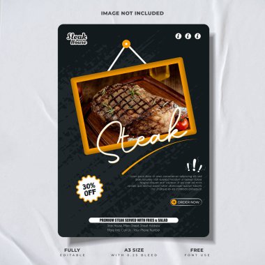 Grill Vibes Sadece Biftek Lokantası Tanıtım Tasarımı