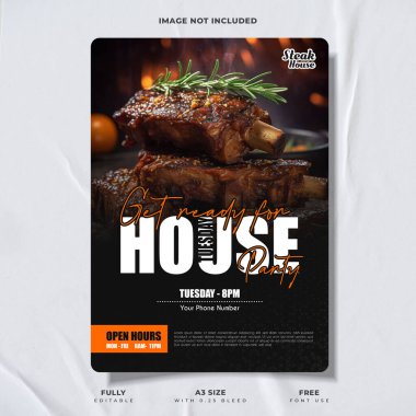 Grill Vibes Only  Steakhouse Promo Design