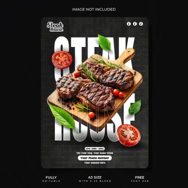 Grill Vibes Only  Steakhouse Promo Design