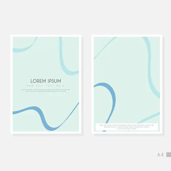 Modern kapak tasarımı. Mavi, beyaz soyut çizgi deseni. İş geçmişi, sertifika ve çağdaş için yaratıcı dalgalı çizgili vektör koleksiyonu.