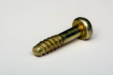 beyaz arkaplanda izole edilmiş vida