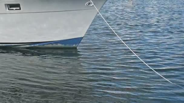 Rybářská Loď Klidné Vlny Moři — Stock video
