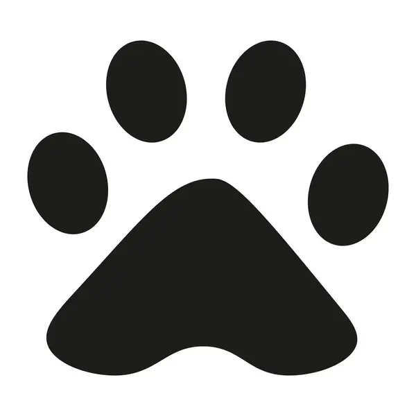 Köpek patisinin vektör simgesi