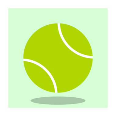 Tenis topu, arka planda tasarım