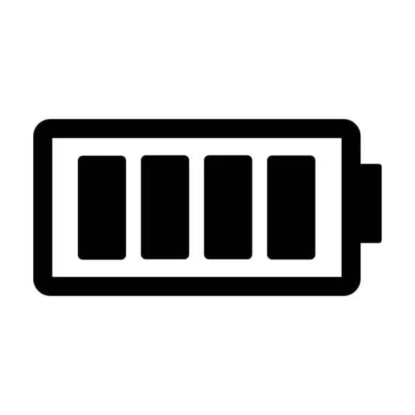 Batarya tam simge, vektör tasarımı