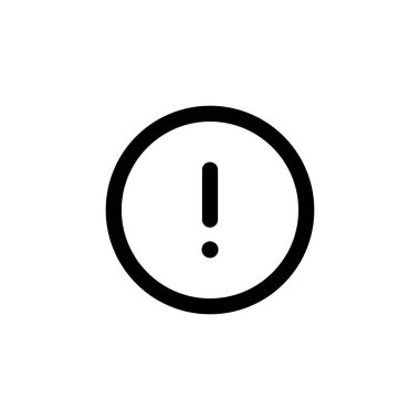 Uyarı işareti simgesi, çember, vektör