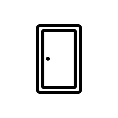 Kapı simgesi, giriş, vektör tasarımı