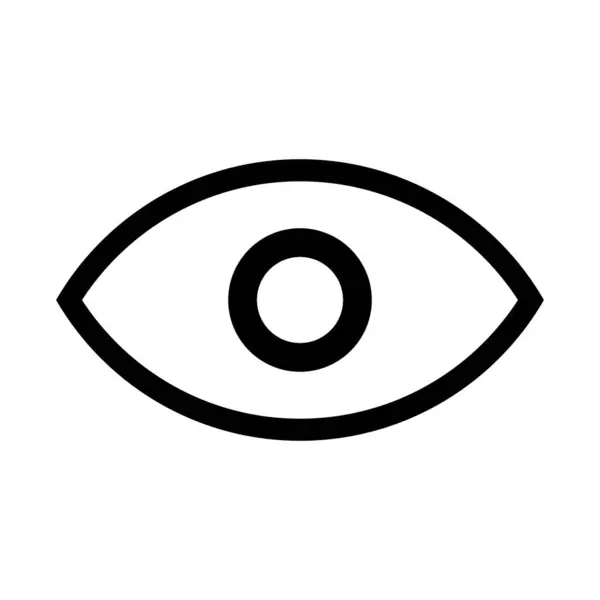 Göz simgesi, basit vektör tasarımı