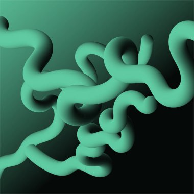 Soyut 3B çizgiler, vektör tasarımı