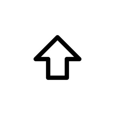 Büyük ok yukarı simge, vektör tasarımı