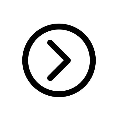 Çember simgesi sağ simge, ok, vektör