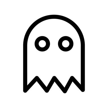 Hayalet simgesi, özet, Cadılar Bayramı, vektör tasarımı