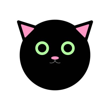 Kara Cadılar Bayramı kedisi, vektör tasarımı