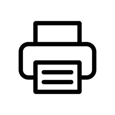 Yazıcı Simgesi, basit vektör tasarımı
