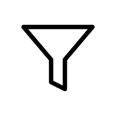 Filtre simgesi, basit vektör tasarımı