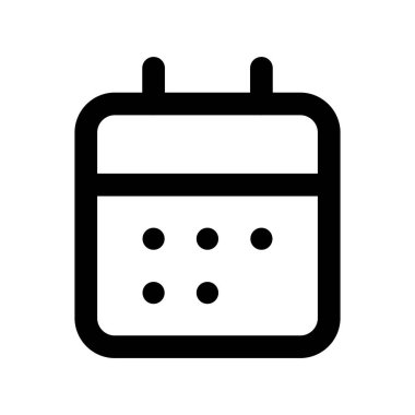 Takvim simgesi, basit vektör tasarımı