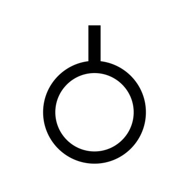 Nötrrois sembolü, cinsiyet simgesi, vektör tasarımı