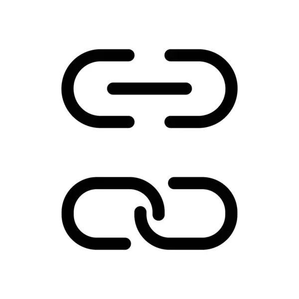 Bağlantı simgeleri, basit vektör tasarımı