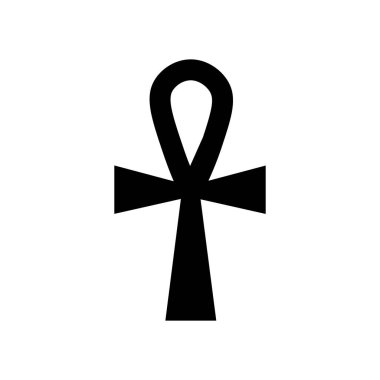 Ankh yaşam sembolü, Mısırca, vektör tasarımı