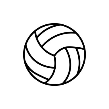 Voleybol ikonu, vektör tasarımı
