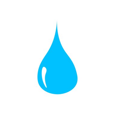 Su damlası simgesi, vektör tasarımı