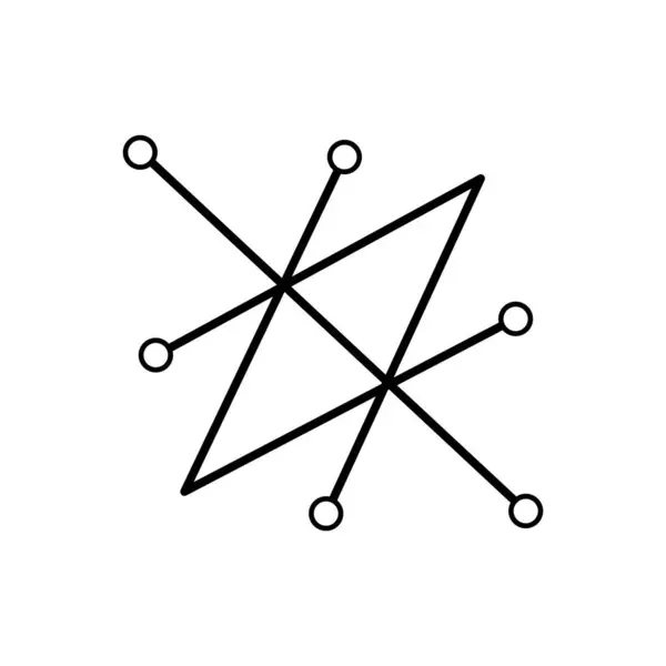 Azazel sembolü, mühür, basit vektör tasarımı