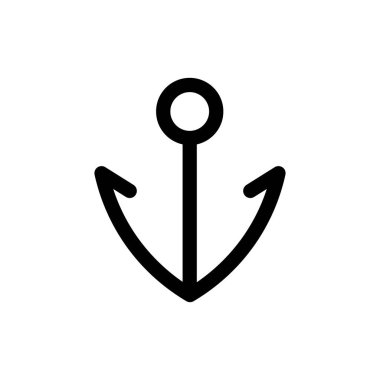 Gemi çapa simgesi, vektör tasarımı