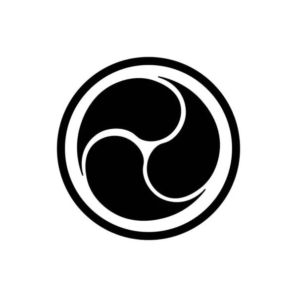 Dünya Triad sembolü, basit vektör tasarımı