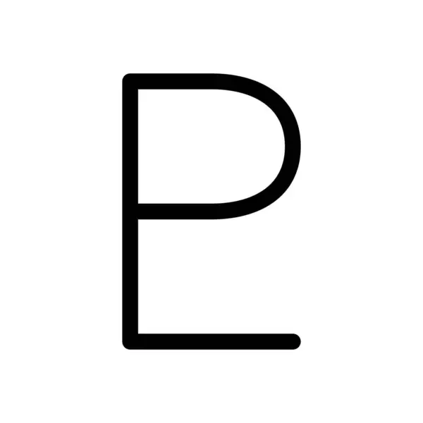 Plüton sembolü, astroloji ve astronomi sembolü, vektör tasarımı