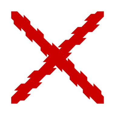 Burgundy Haçı, vektör tasarımı