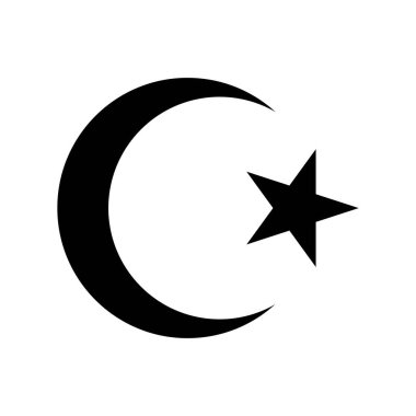 Yıldız Hilal sembolü, vektör tasarımı