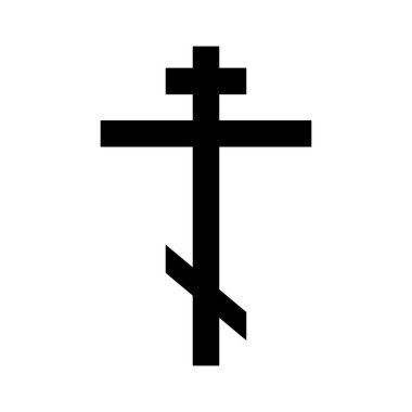 Ortodoks haçı, basit vektör tasarımı